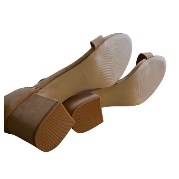 Steve Madden Women's Sz 9M Irene Tan Ankle Strap Chunky Heels - Picture 4 of 7